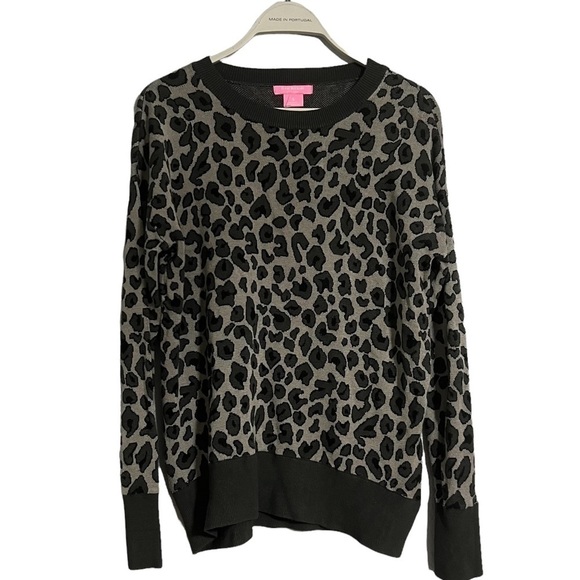 Isaac Mizrahi leopard print sweater small - Picture 1 of 11